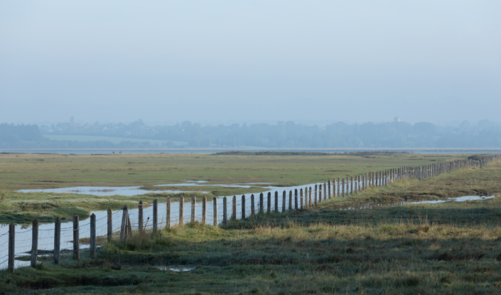 Nebel in der Bucht von Mont St. Michel